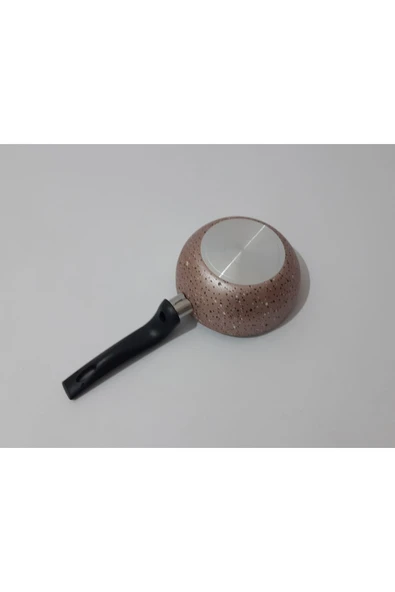 Renkli Çiçekler 12 Cm Derin Çorba Süt Yemek Isıtma Ve Sos Tavası Granit Mini Tava Ev Ofis Için - 5