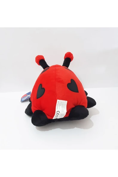 Renkli Çiçekler 35x20 CM Oyuncak Peluş Uğur Böceği  Uğur Böceği Yastık - 5