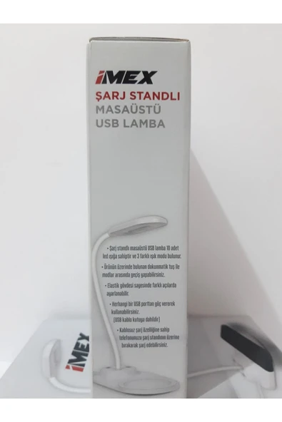 Renkli Çiçekler Şarj Standlı Masaüstü Usb Lamba - 4