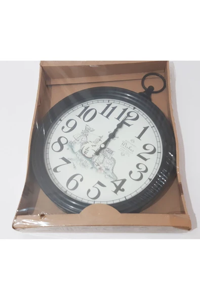 Renkli Çiçekler Duvar saat Çiçek Kupa Fincan Desenli Beyaz 30 CM Duvar Saati - 4