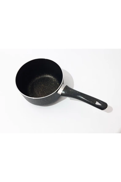 Renkli Çiçekler Tava 16 CM Derin Granit Tava Süt Çorba Yemek Isıtma ve Pişirme Tavası - 5