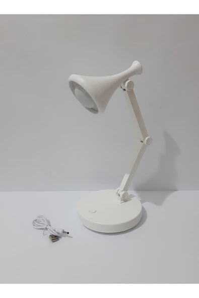 Renkli Çiçekler Masa Lambası Şarj Edilebilir Güçlü Lamba Çalışma Lambası - 7