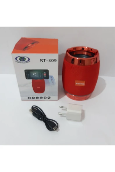 Renkli Çiçekler Rt-309 Speaker Radyo Usb-sd-bluetooth