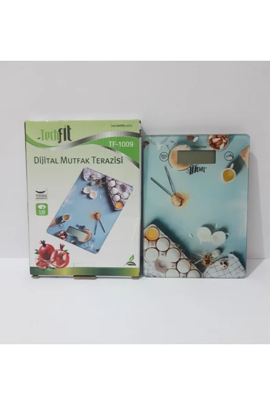 Renkli Çiçekler Desenli Dijital Mutfak Terazi Mini Mutfak Terazisi - 2