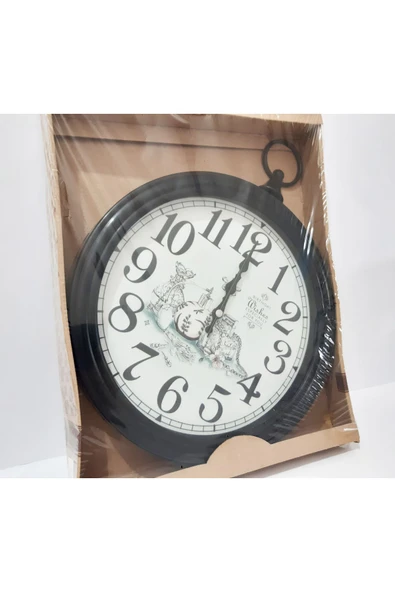 Renkli Çiçekler Duvar saat Çiçek Kupa Fincan Desenli Beyaz 30 CM Duvar Saati