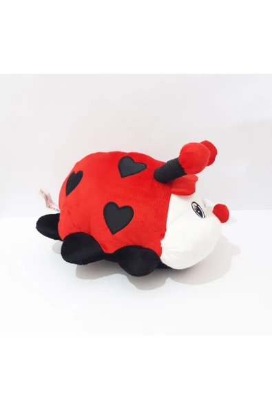 Renkli Çiçekler 35x20 CM Oyuncak Peluş Uğur Böceği  Uğur Böceği Yastık - 7