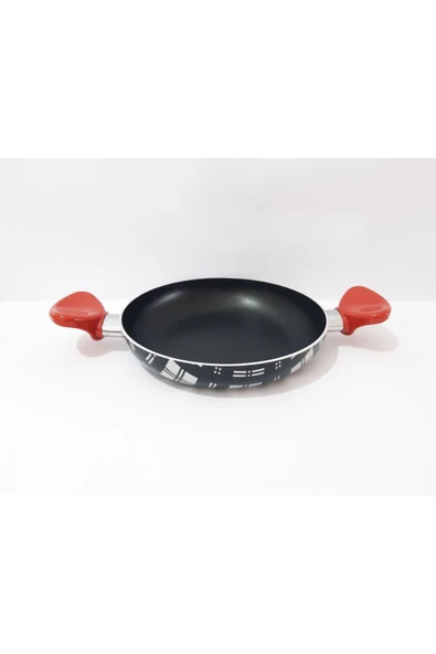 Renkli Çiçekler 22 CM Desenli Teflon Tava Yumurta Melemen Tavası Pişirme Tava