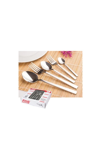 FMS 60 Parça Kaşık Çatal Set (SILVER) - 2
