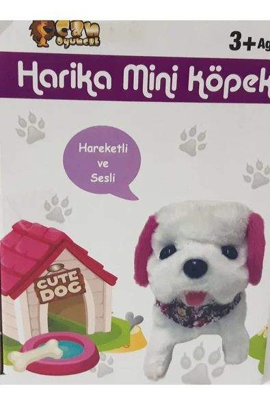 Renkli Çiçekler 14x14 CM Hareketli ve Sesli Peluş Oyuncak Köpek - 5