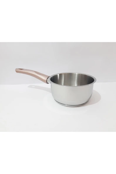 Renkli Çiçekler 14 CM Tabanlı Derin Paslanmaz Çelik Tava Süt Çorba Yemek Isıtma ve Pişirme Tavası Sos Tava