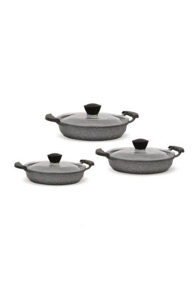 FMS D5001 6 Parça Granit Omlet Set Gri ürün görseli 1