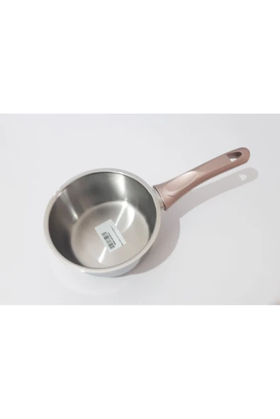 Renkli Çiçekler 14 CM Tabanlı Derin Paslanmaz Çelik Tava Süt Çorba Yemek Isıtma ve Pişirme Tavası Sos Tava - 5