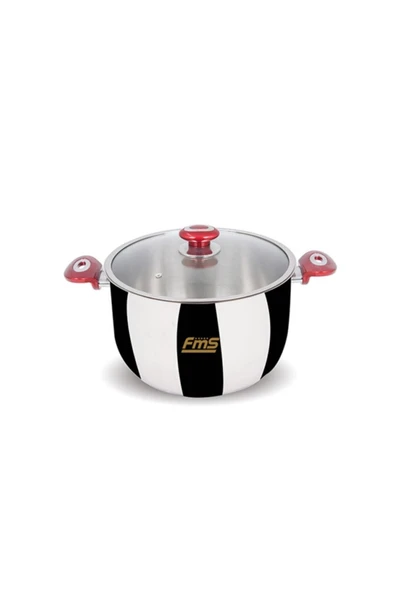 FMS Çelik Derin Ideal Tencere 26 Cm Kırmızı ürün görseli 1
