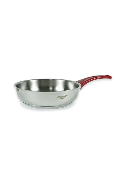 FMS İDEAL ÇELİK YAĞ TAVA 28 CM KIRMIZI