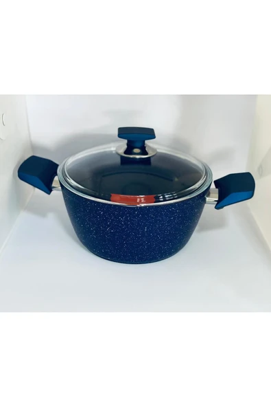 FMS SAFİR GRANİT DERİN TENCERE NO:22 MAVİ ürün görseli 1