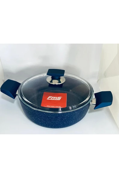 FMS SAFİR GRANİT BASIK TENCERE NO:28 MAVİ ürün görseli 1