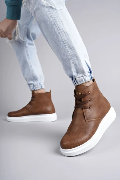 ET207 Oslo Bağcıklı Cilt Erkek Günlük Spor Bot BT - Taba ürün görseli