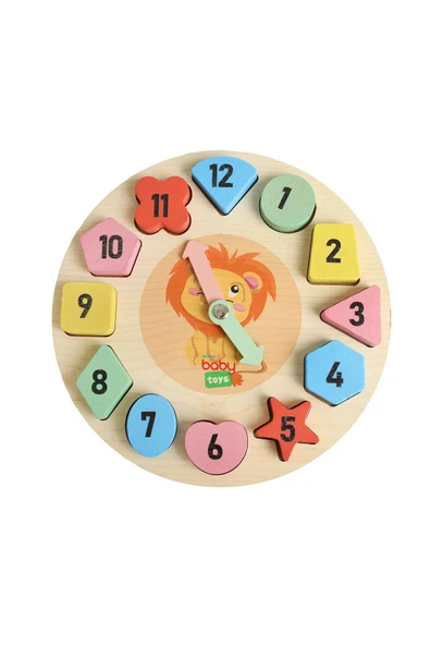 baby toys Baby Toys Montessori Ahşap Puzzle Saat