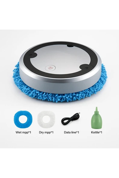 CAN OYUNCAK Jallen Gabor Sprey Ve Mop Temizlik Robotu A8 Oyuncak Temizlik robotu KUTULU ROBOT SUPURGE - 1