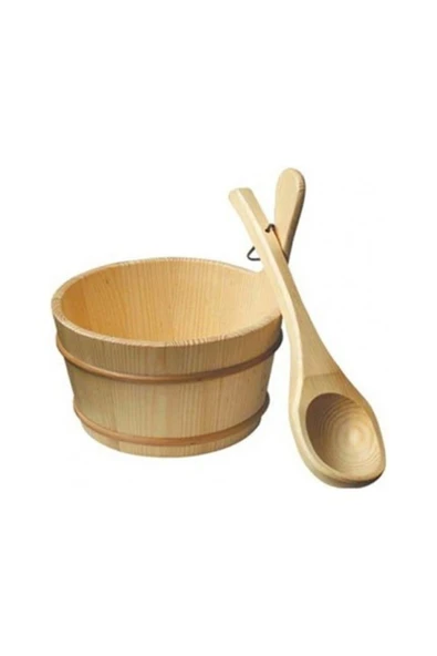 Sauna Kovası 4 Lt + Kepçe