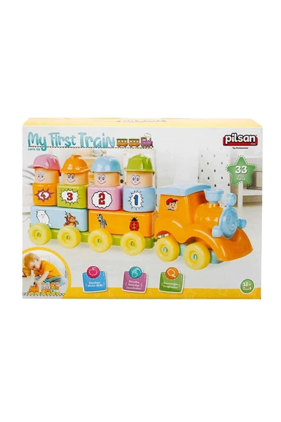PİLSAN Pilsan 03-228 My Fırst Traın - Benim Ilk Trenim 12 Ay 33 Parça