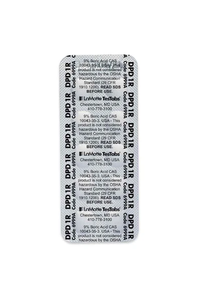 Lamotte Dpd1 Test Tableti 100 Folyo (Test Kitleri Için 1000 Ölçüm)- Serbest Klor Ölçüm Tableti - 2