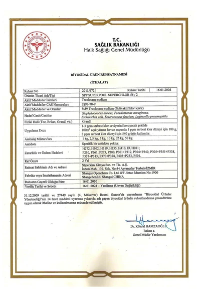 Spp Superpool Superchlor 56 Toz Klor 56 Gr 25 Kg Havuz Kimyasalı - 2