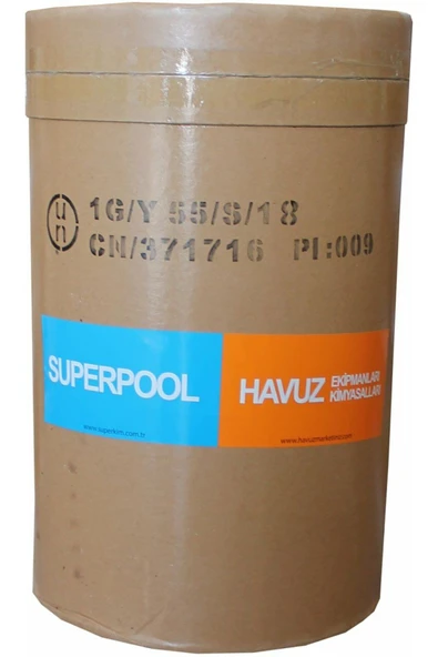 Spp Superpool Superchlor 90 Toz Klor 90 Gr 50 Kg Havuz Kimyasalı ürün görseli