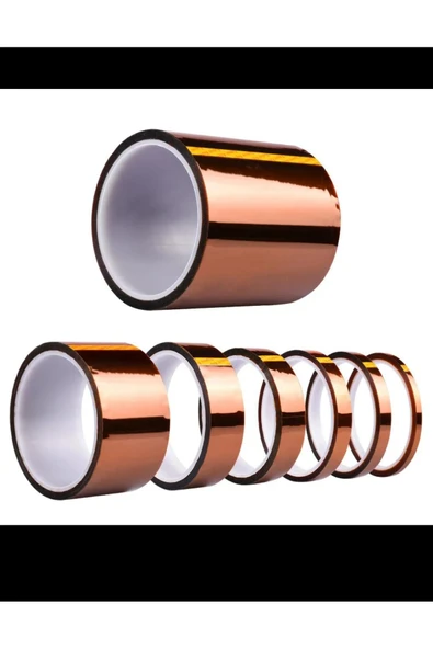 Ld Teknoloji Kapton Bant 5mm 30m Yüksek Isıya Dayanıklı Yanmaz Bant