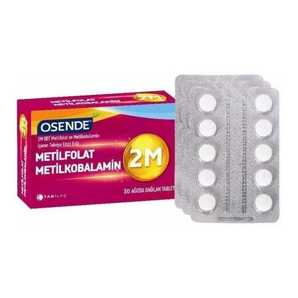 Osende 2M Metilfolat Metilkobalamin 30 Tablet