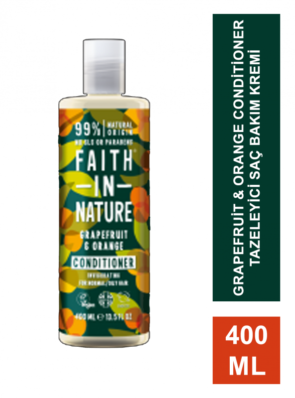 Faith In Nature Grapefruit & Orange Conditioner Tazeleyici Saç Bakım Kremi  400 ml