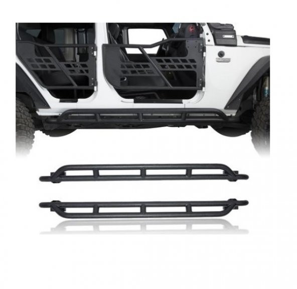 JEEP WRANGLER RUBİCON OEM TİP OFF-ROAD YAN BASAMAK SETİ (5 KAPI)