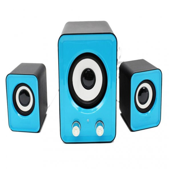 USB 2.0 Masa Üstü 2.1 Bilgisayar Hoparlörü Ses Mini Speaker - 4