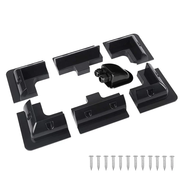 2K Abs Siyah Solar Güneş Paneli Montaj Braket Seti 7 Parça ürün görseli