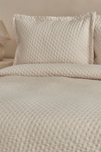 Karaca Home Breeze Soft Çift Kişilik Yatak Örtüsü Ekru - Resim 7