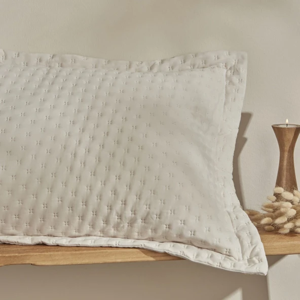 Karaca Home Breeze Soft Çift Kişilik Yatak Örtüsü Ekru - Resim 5