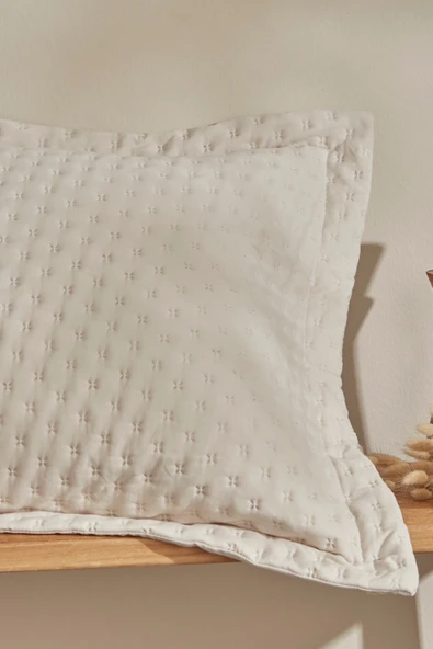 Karaca Home Breeze Soft Çift Kişilik Yatak Örtüsü Ekru - Resim 12