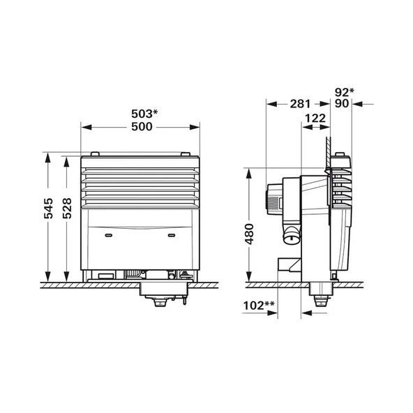 Truma S3004 LPG Karavan Gazlı Soba Ortam Isıtıcı + Baca Seti ( 3lü Paket) - 3