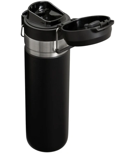 Stanley The Quick-Flip Water Bottle .7L / 24oz Black 2.0 Termos AS1009149170 - Resim 2