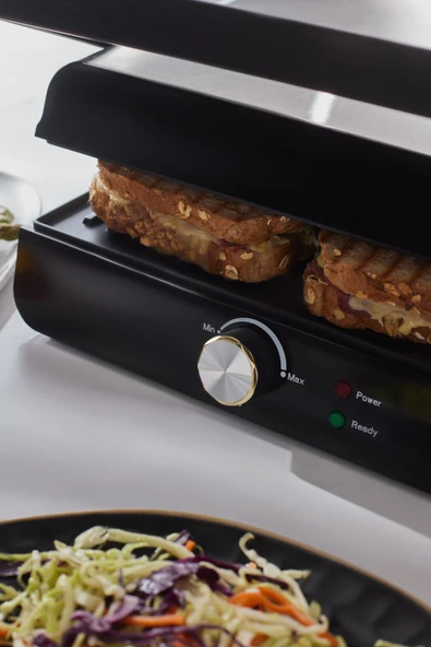 HOMEND Grilliant 1346h Inox Gövdeli Döküm Plakalı Tost Ve Izgara Makinesi - Resim 11