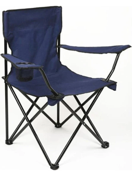 Katlanabilir Metal Kamp Sandalyesi /LACİVERT