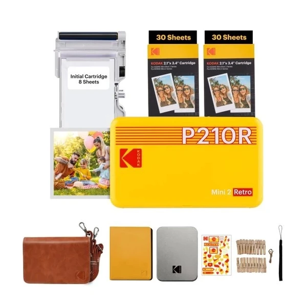 KODAK Mini 3 Retro 4PASS Taşınabilir Fotoğraf Yazıcısı - 8
