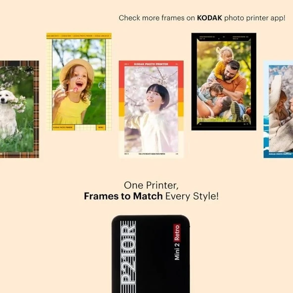 KODAK Mini 3 Retro 4PASS Taşınabilir Fotoğraf Yazıcısı - 6