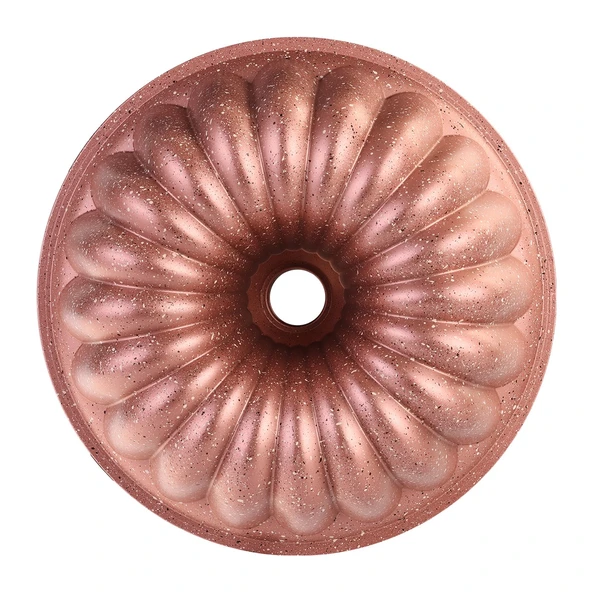 Emsan Arya 24 cm Döküm Kek Kalıbı Golden Pink - Resim 4