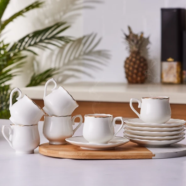 Emsan Beykoz 6 Kişilik Kahve Fincanı Takımı 90 ml - Resim 2