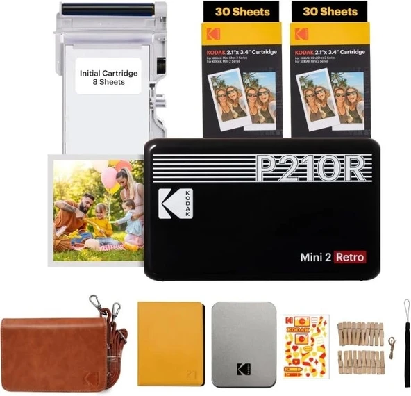 KODAK Mini 3 Retro 4PASS Taşınabilir Fotoğraf Yazıcısı