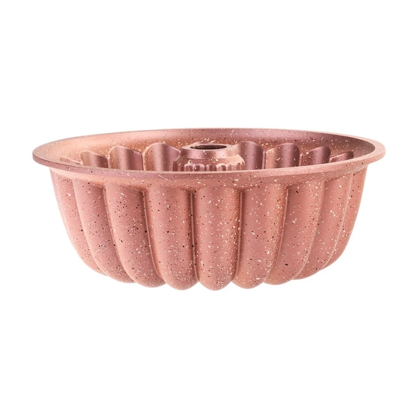 Emsan Arya 24 cm Döküm Kek Kalıbı Golden Pink - Resim 2