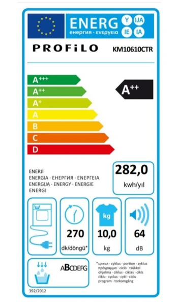 Profilo KM10610CTR 10 KG Isı Pompalı Kurutma Makinesi - 6