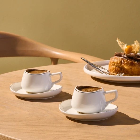 Karaca Hole 6 Kişilik Kahve Fincan Takımı 80 ml - Resim 3