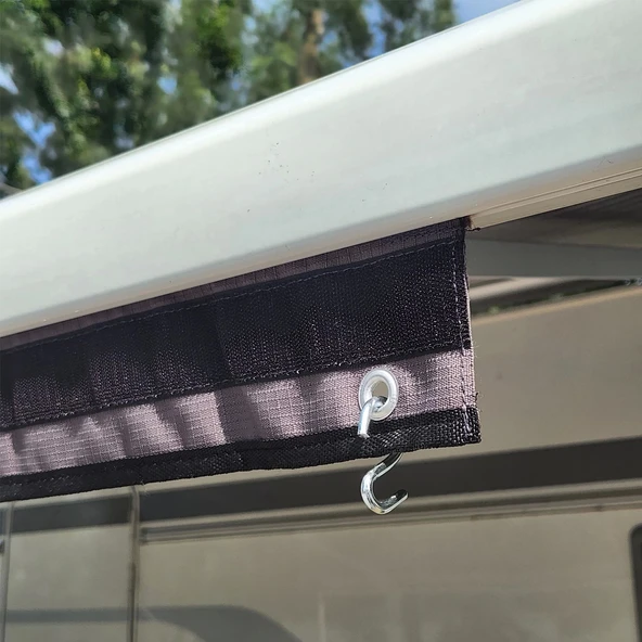2K 150cm Fitilli Karavan Tentesi Önü Çamaşır Askısı - 4